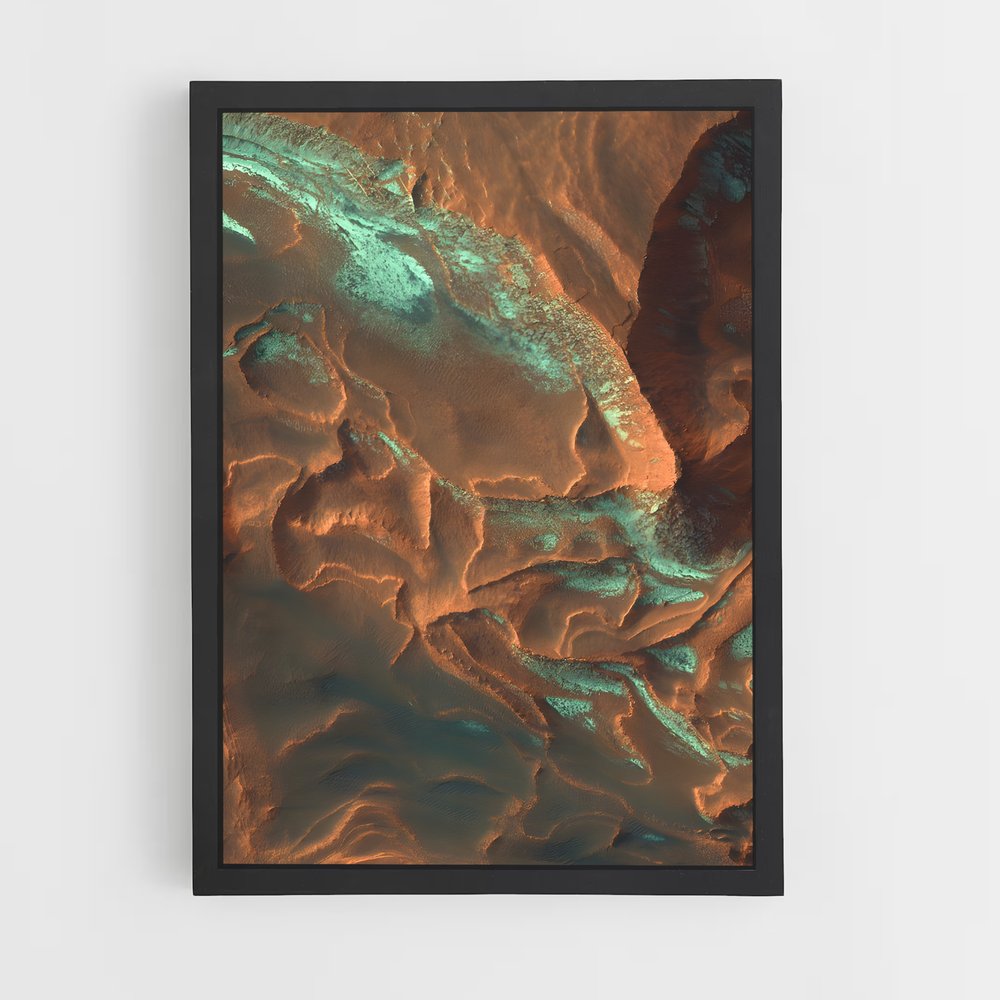 Poster fascinant surface de Mars – affiche Système solaire (vue 2)